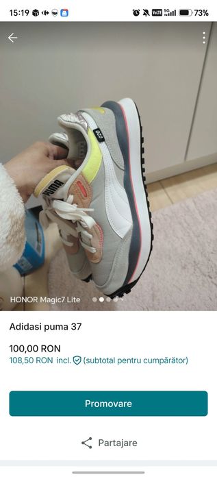 Adidasi dama puma  37