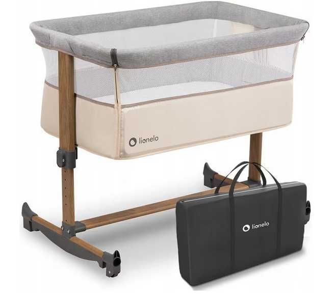 Детска кошара Co-Sleeper с люлка Lionelo Leonie, Beige Sand