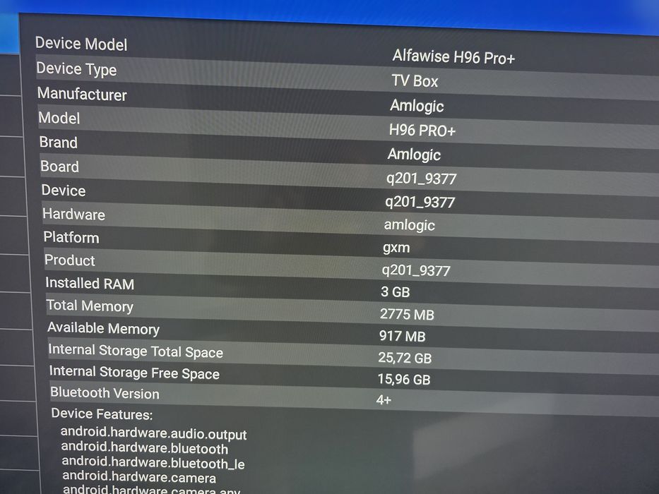 Андроид Тв бокс H96+