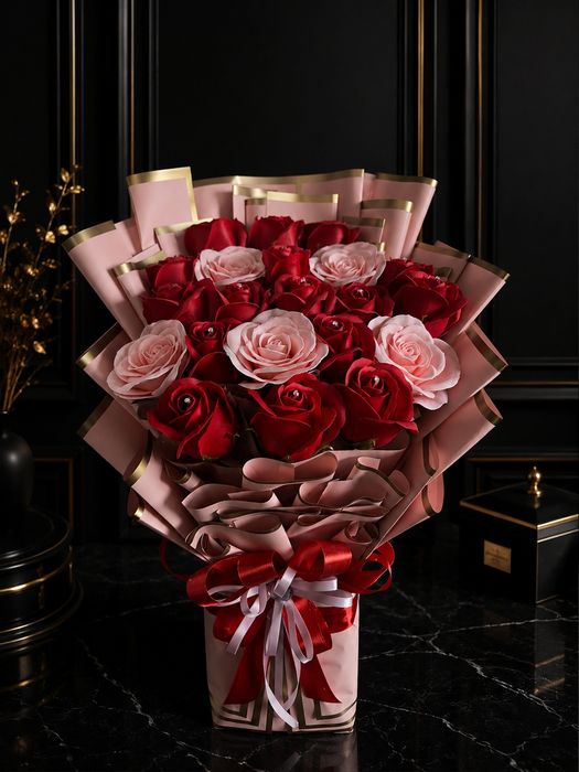 Buchet trandafiri sapun