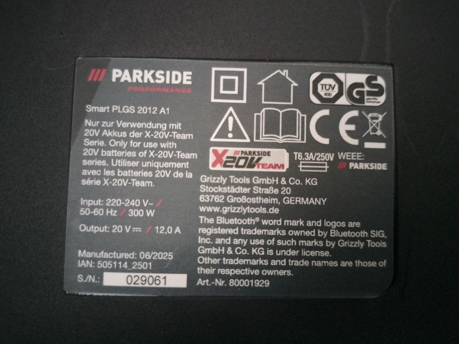 Încărcător Smart Parkside 12 amperi