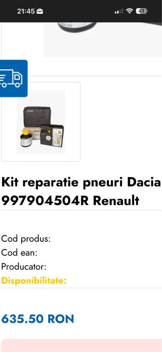 Compresor Auto OM DUSTER si Universal Kit