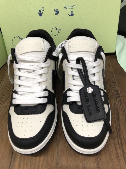 Off White Out Of Office Black White Leather Full Box Verificare La Livrare