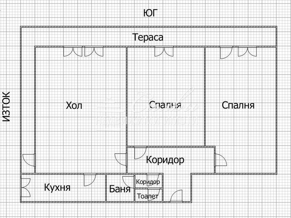 Тристаен ТУХЛЕН апартамент в района на Военно училище