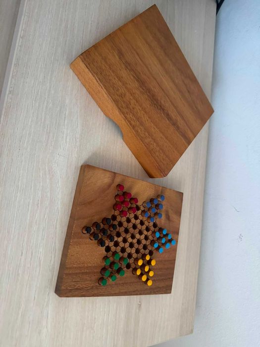 Joc Dame Chinezești din Lemn – Chinese Checkers, Complet