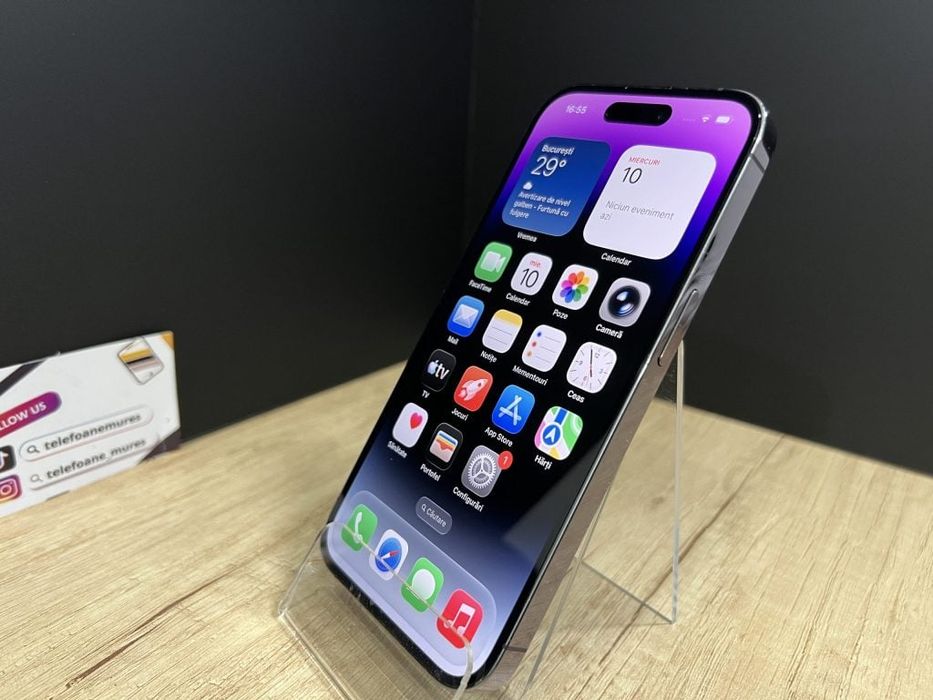 iPhone 14 Pro 256Gb Deep Purple Second-Hand 3 ani garanție, Telefoane