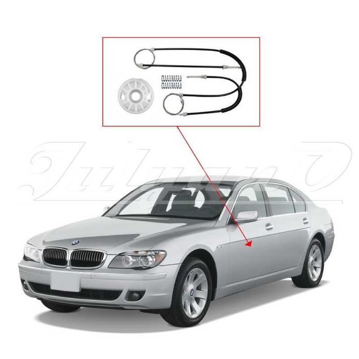 Рем. комплект за предна ел. машинка за стъкло за BMW 7-ser E65 E66 E67