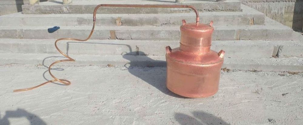 Vand cazan de tuica din cupru alimentar