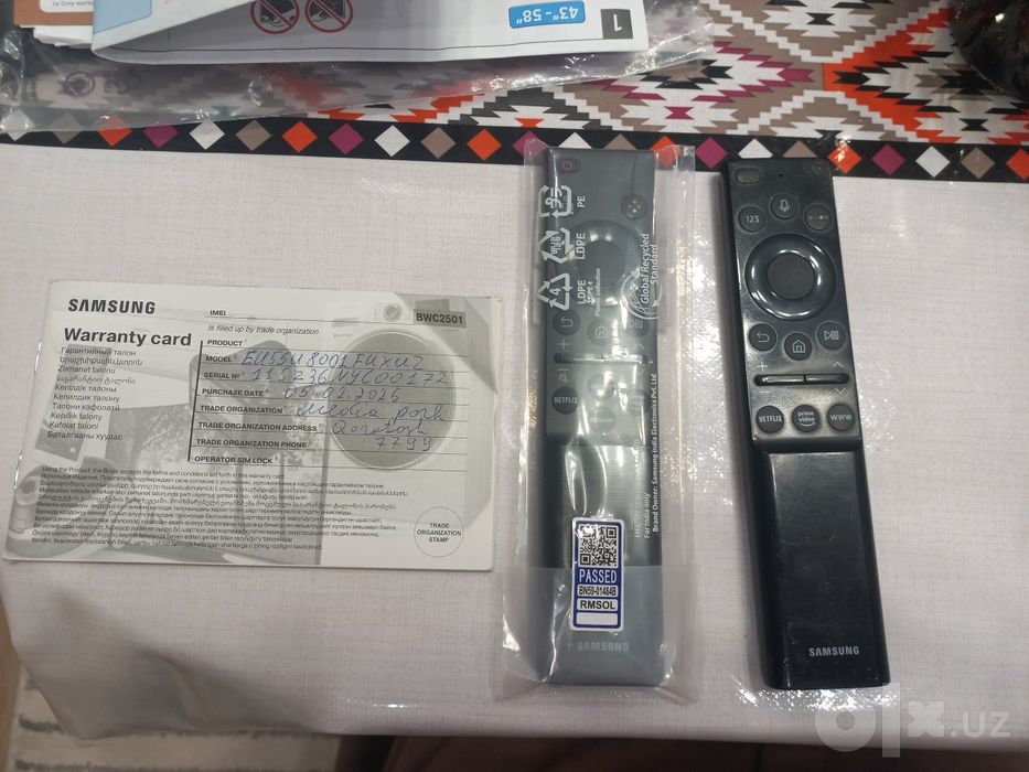 Продаётся оригинал Samsung 55 smart Tv