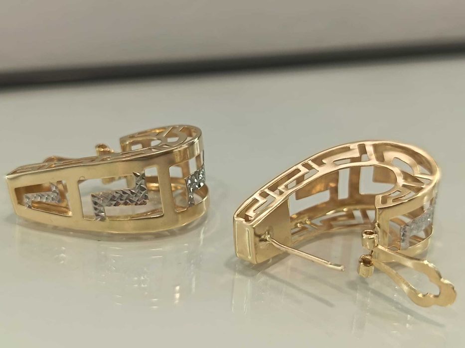 (AG41) Cercei aur 14K B5973 - Certificat de garantie! Ridicare din agentie!