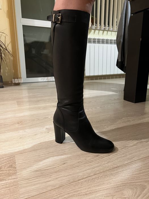 Кожени ботуши Aquamarine shoes