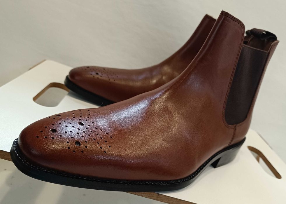 Ghete chelsea de lux 42 lucrate manual La Maison Du Ch. NOI piele