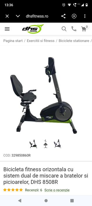 Bicicleta fitness orizontala DHS 8508R