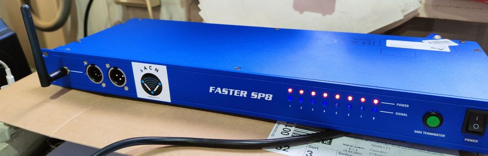 Interfata dmx Wierless/nod sACN/Dmx Controler