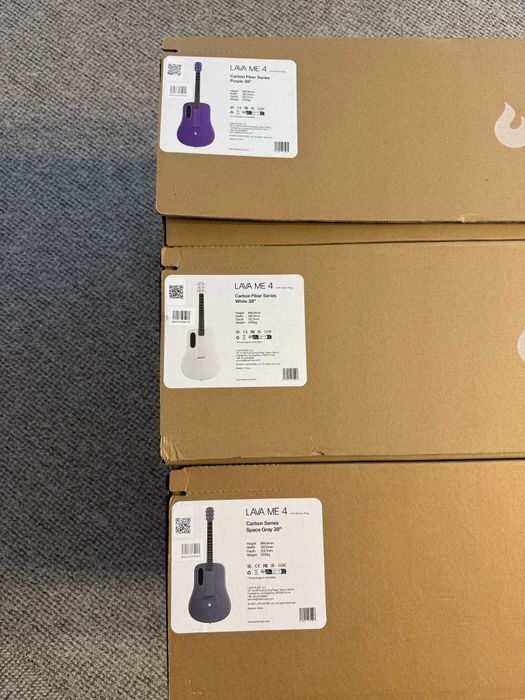 Chitara Lava Music Lava ME 4 Carbon 38" Space Grey/White/Purple Sigila