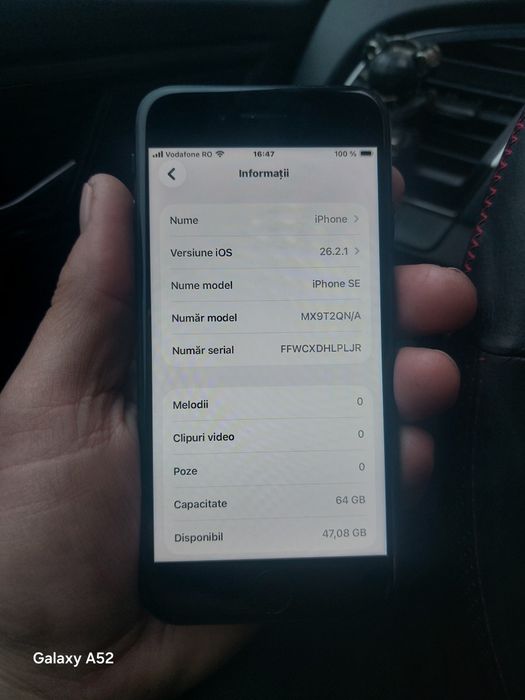 Iphone SE 2020. baterie 83%