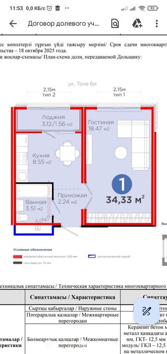 Сдам квартиру 1комнатная