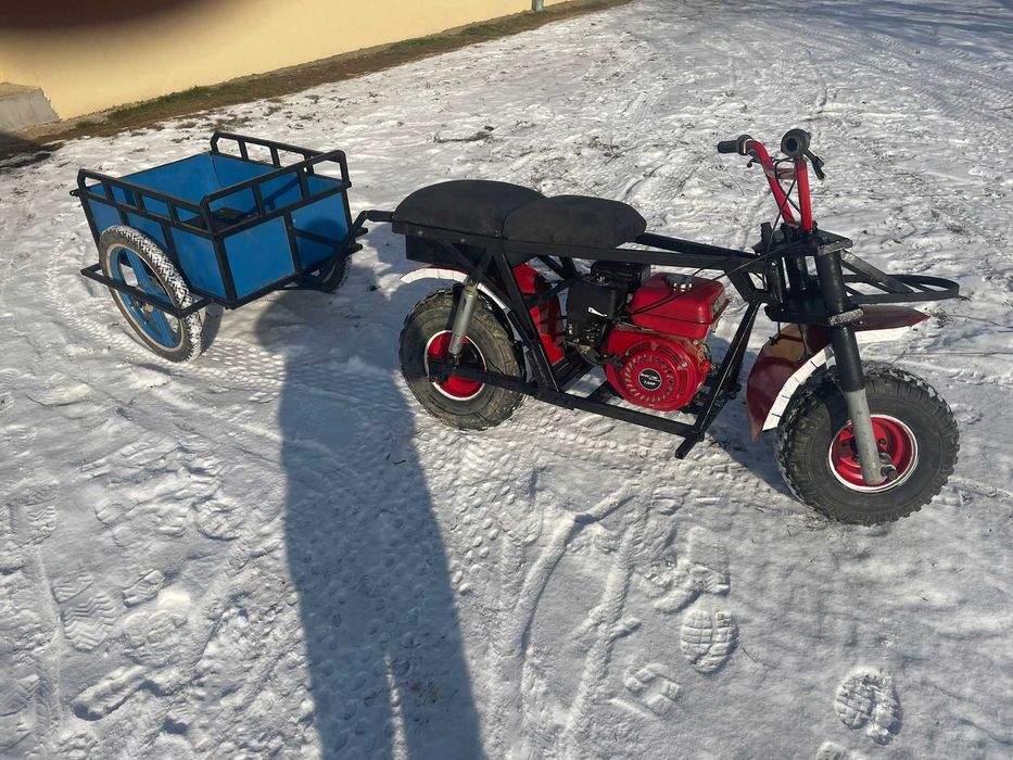 SCUTER Vehicol - Utilitar - Artizanal cu remorcuta.