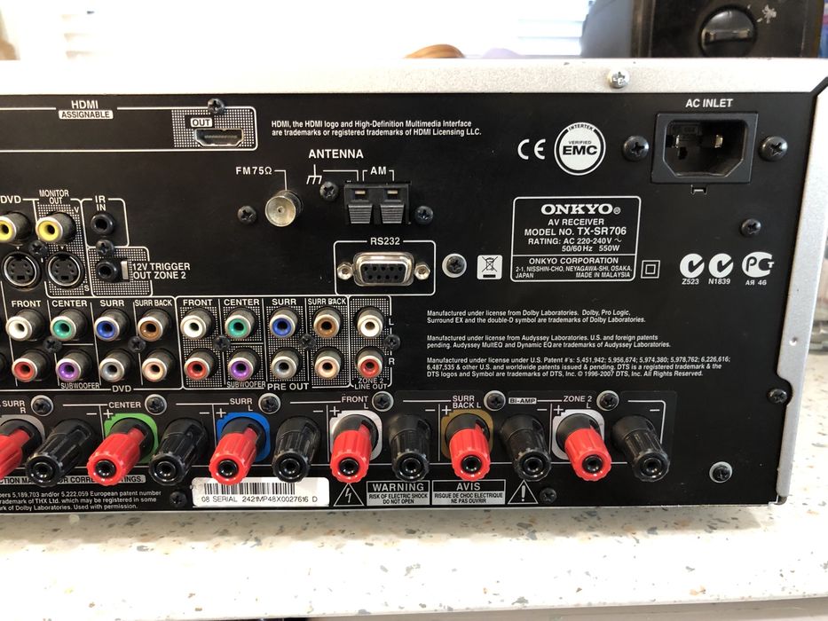 Onkyo TX-SR706 resiver