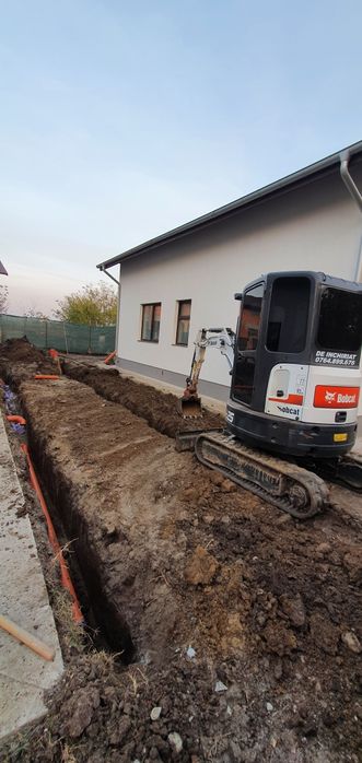 Inchiriez miniexcavator bobcat pt sapaturi santuri fundatii + picon