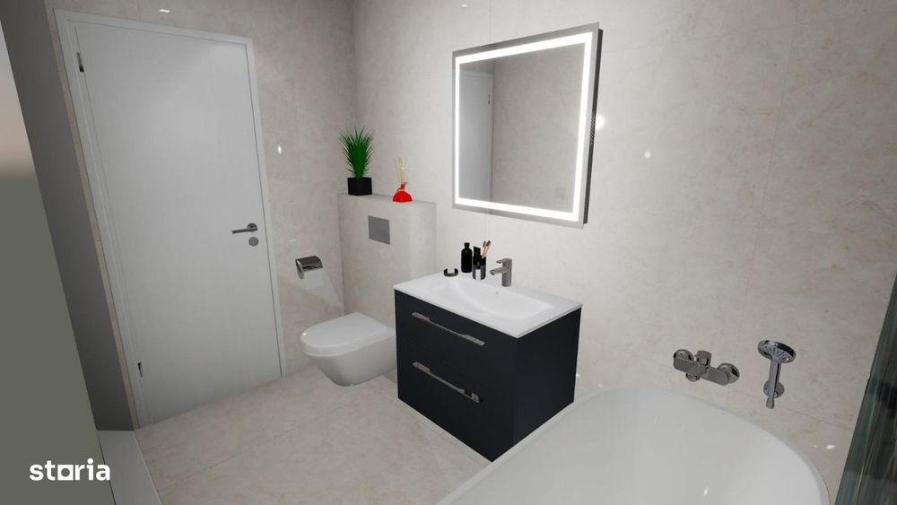 Apartament 2 camere cu 125mp Gradina, Lac Rediu, Parcare inclusa