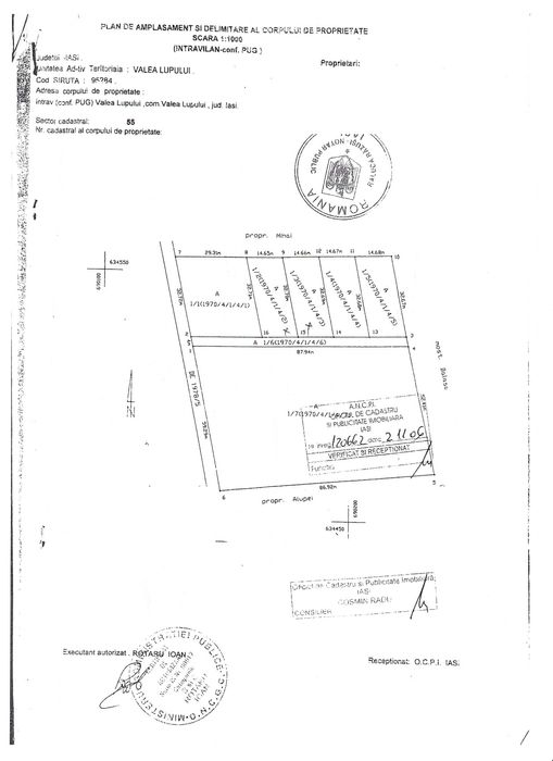 Parcele de teren intravilan Valea Lupului, Popas Păcurari