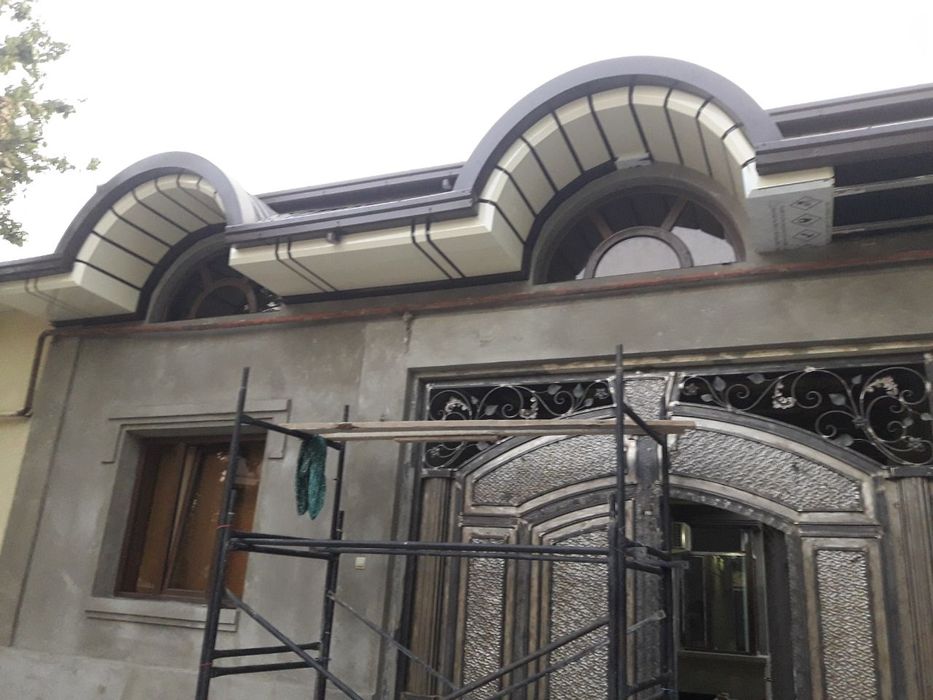 алюкобонд аликабонд алкафон алкафон усталари фасадная работа травертин