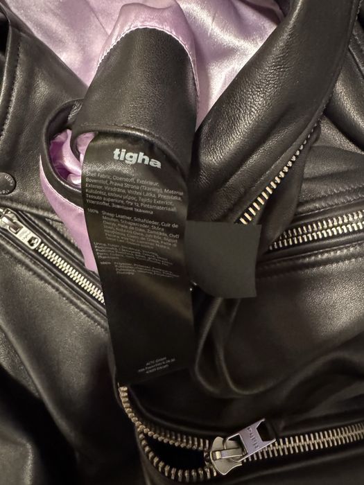 Geaca piele naturala noua Tigha