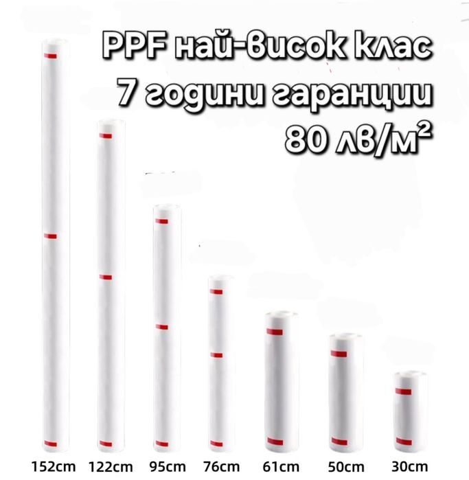 Професионално PPF фолио,7 години гаранция 80 лв/м2