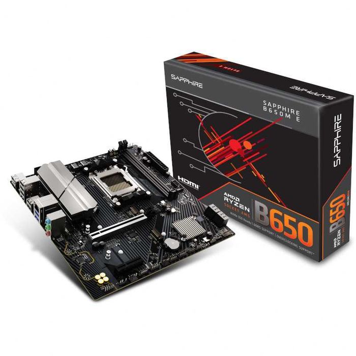 vand kit AM5 R7 8700F tray nou +Sapphire B650M-E sigilata