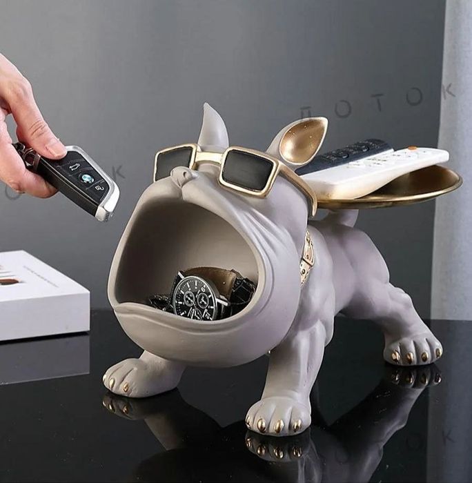 Статуэтка  подставка бульдог