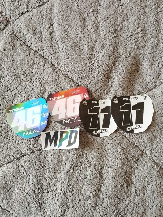 CUSTOM ODI Plate Stickers за SurRon, Talaria или downhill колела.