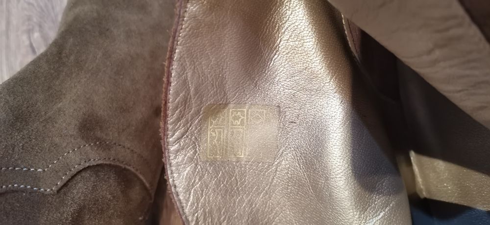 Botine western SMS din piele nubuck