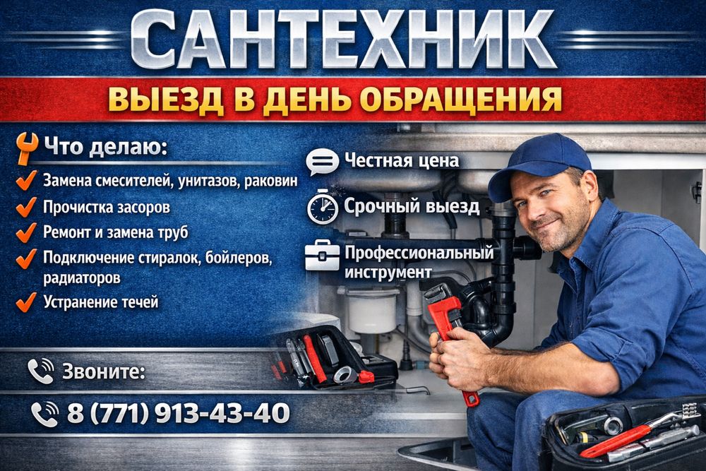 Услуги сантехника не дорого