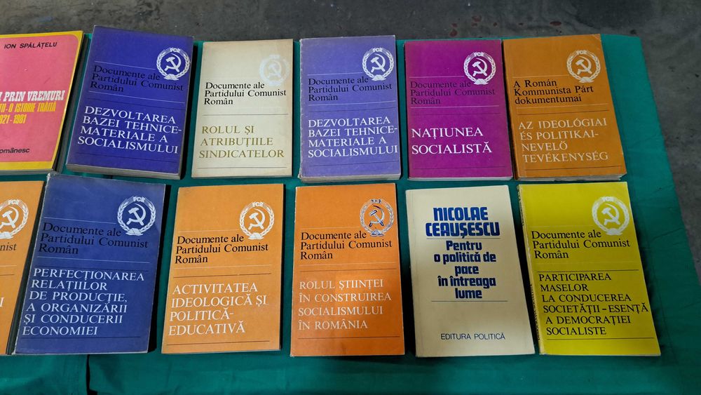 12 cărți propagandă PCR – Documente oficiale și Nicolae Ceaușescu