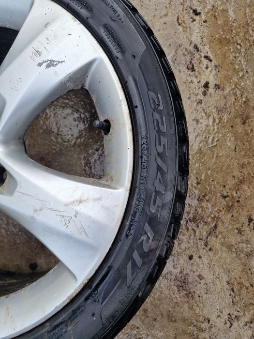 Jante aluminiu cu cauciucuri 225/45/17 de iarna Opel insignia A 5×120