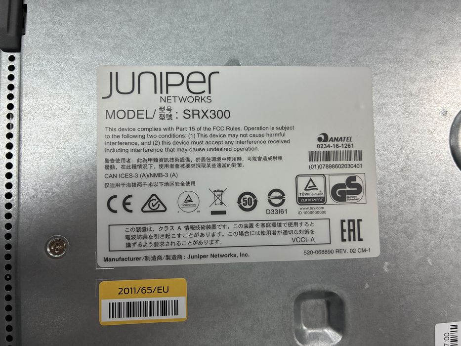 Межсетевой экран Juniper SRX300