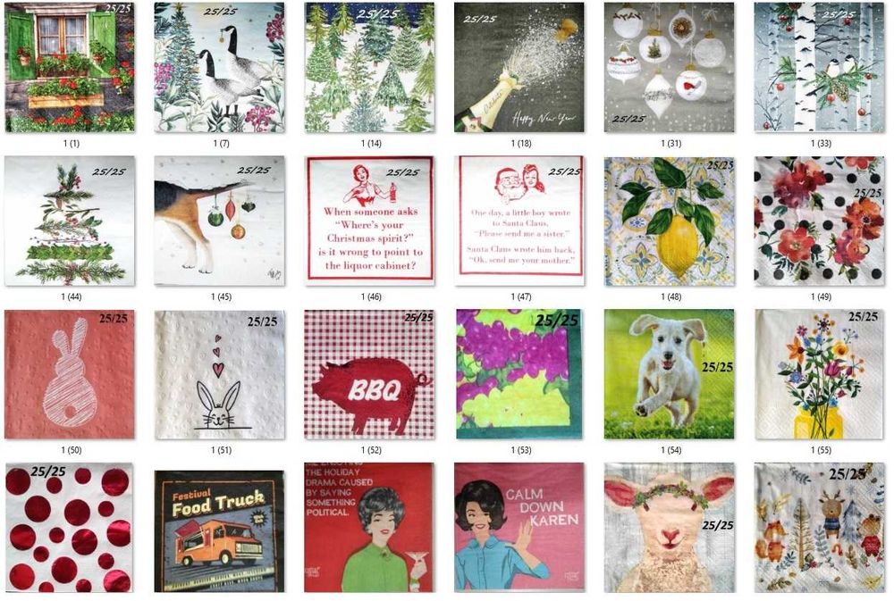 300 броя салфетки