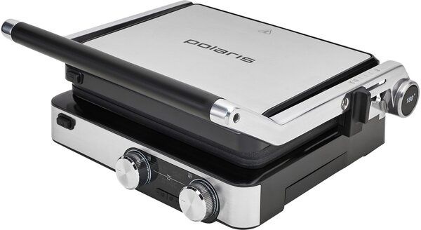 Электрогриль Polaris PGP 2302D "3 в 1", серебристый