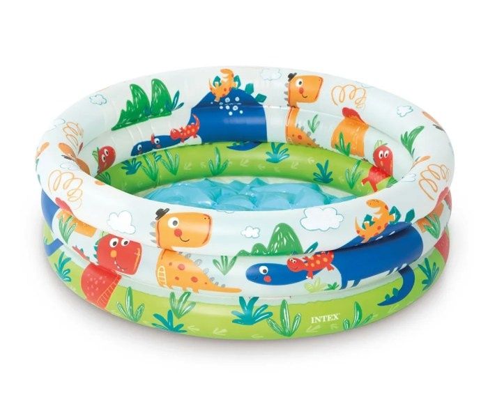 Бебешки надуваем басейн Beach Buddies Intex, 61 х 22 см, PVC, цветен