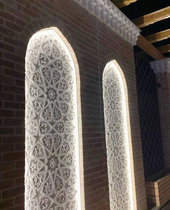 Toshkent O'zbekiston Bo'ylab Premium Plastik Fasad Dekori Ganch Naqsh