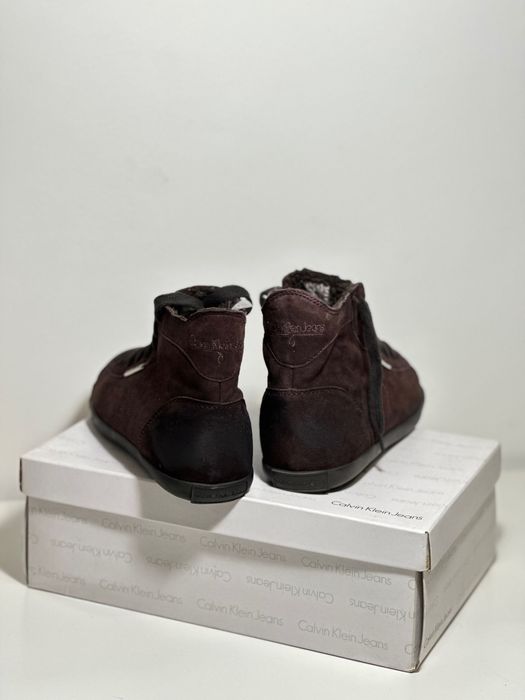 Papuci Calvin Klein originali din piele NOI