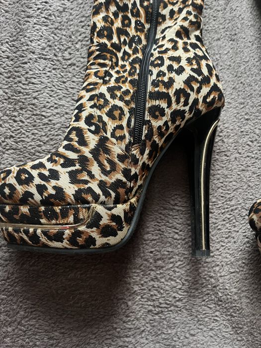 Cizme lung pentru dama leopard
