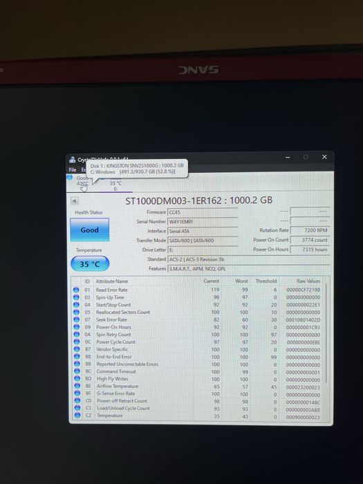 Жесткий Диск HDD 1000Gb