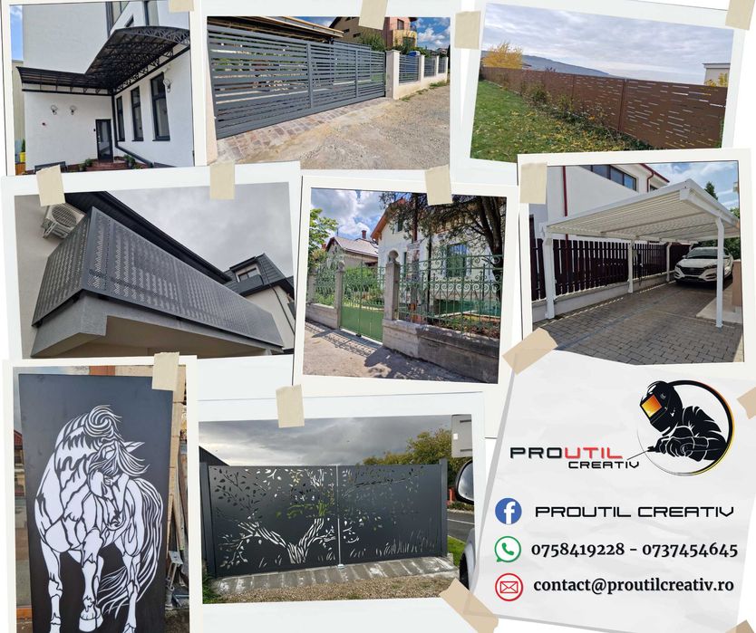 Confectii metalice moderne si personalizate OTEL-ALUMINIU-INOX-CORTEN