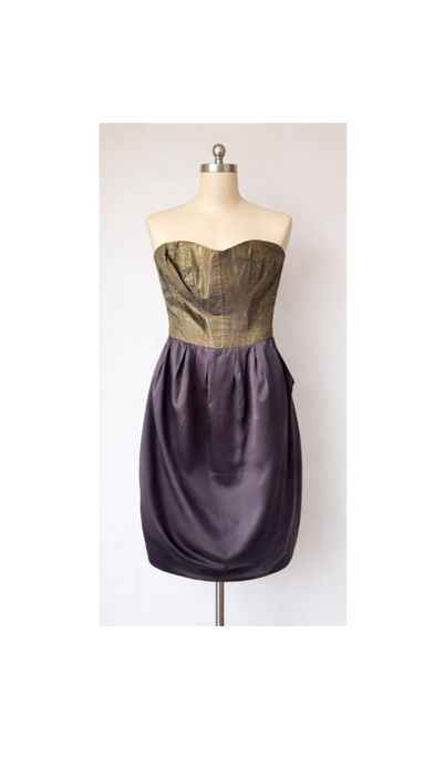 Rochie sexy Bershka - satin + auriu