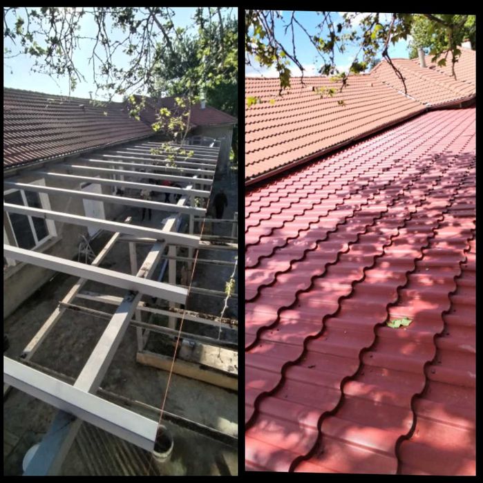 Ремонт на покриви, улуци, хидроизолация