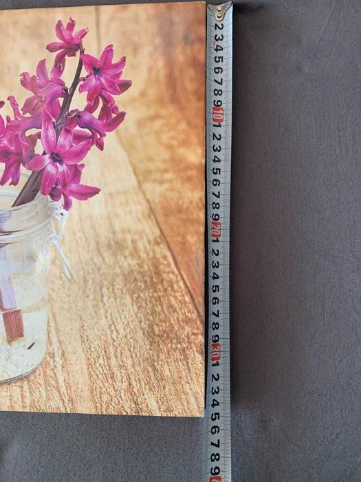 Голяма картина-литография с дървена рамка 45/35 см