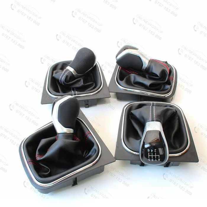 Nuca schimbator viteze piele VW Golf 5, Golf 6, Jetta, Eos, Scirocco