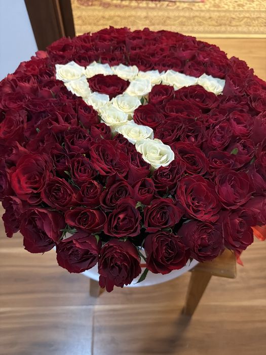 Букет с именем,цветы